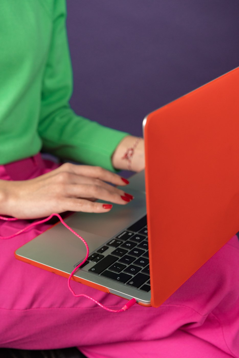 Tech Humans Person Using Laptop